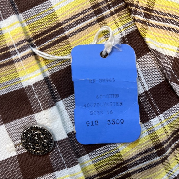 Vtg  70s Sears Blazer Jacket Women Plaid Caddy Shack Disco Leisure Sz 16 USA - Picture 6 of 13